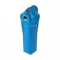 FMB12 Фильтр магистральный для холодной воды (непрозрачный синий корпус 10") 1/2" без картриджа